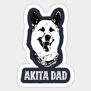 Akita Dad Sticker